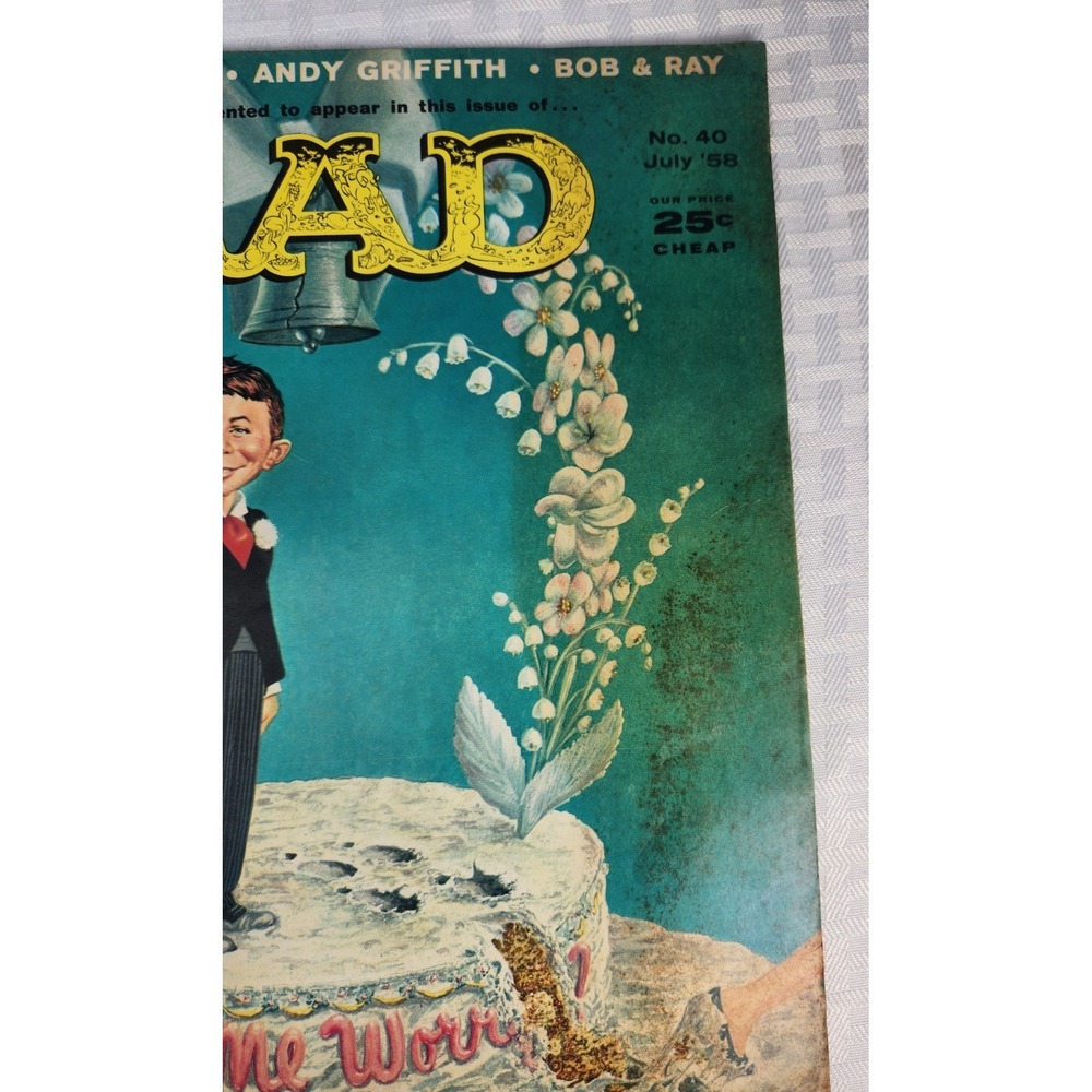 MAD MAGAZINE #40 Wedding Cover by Freas , July 1958 - Picture 2 of 4